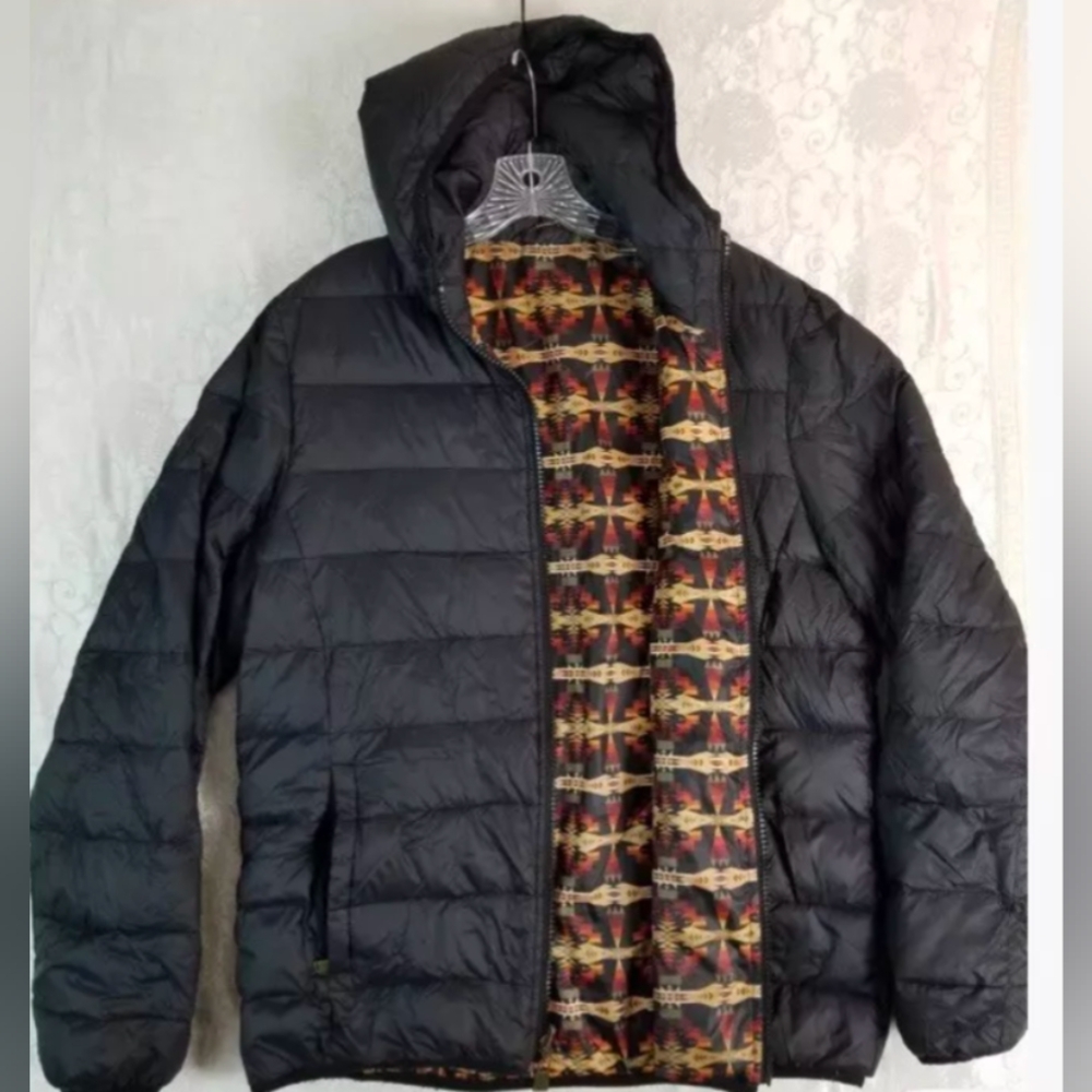 Pendleton Bitterroot Reversible Aztec Design Puff… - image 1